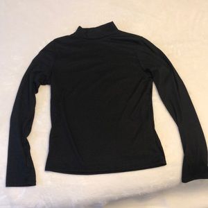 Black long sleeve shirt, “Brit + Bri”
